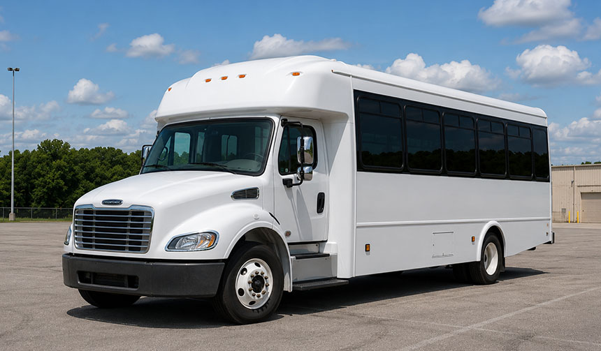 25-passenger minibus available for charter in Anderson, TX